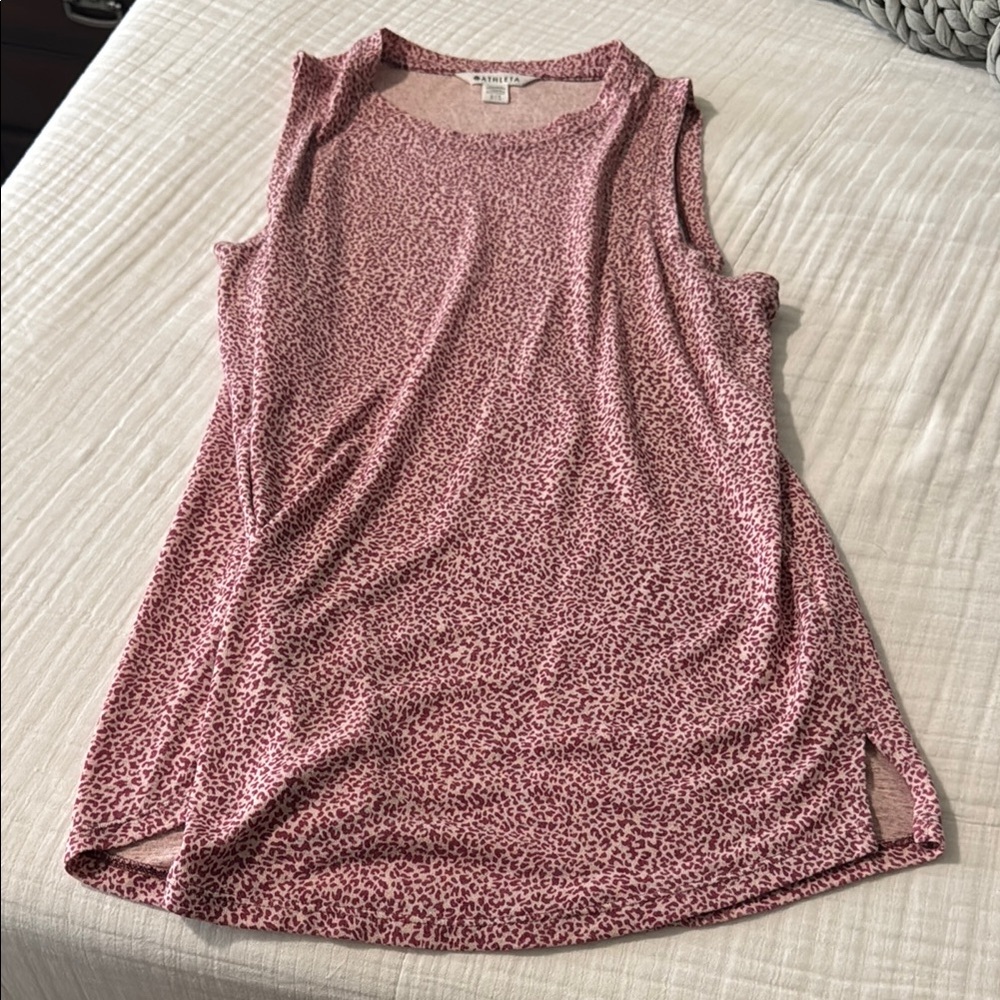 Athleta Pink Patterned Tank Top